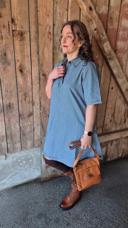 AYNA Kjole Blue/White Stripe
