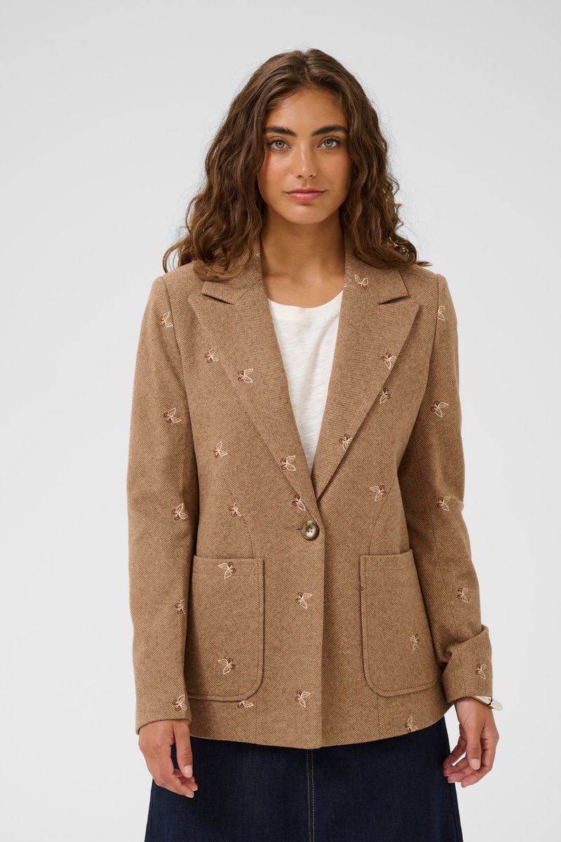 HERNING Blazer Beige/Brown