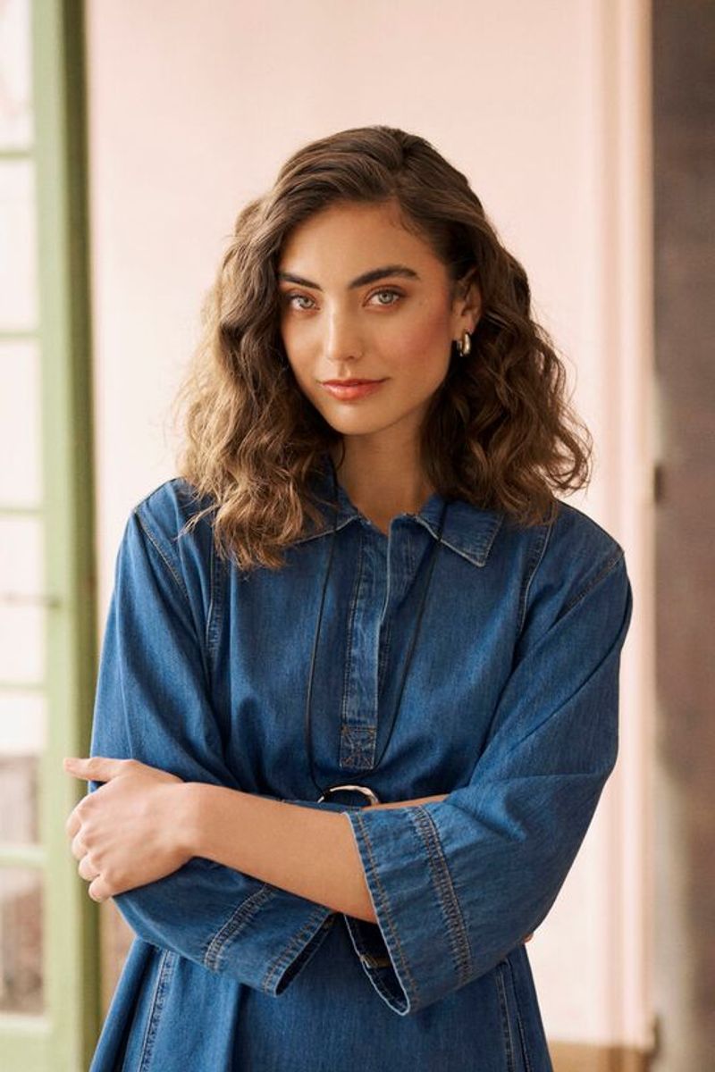 PIN Kjole Dark Blue Wash