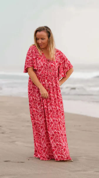 Hovedbilde MALVA Maxi Kjole Rosarød 