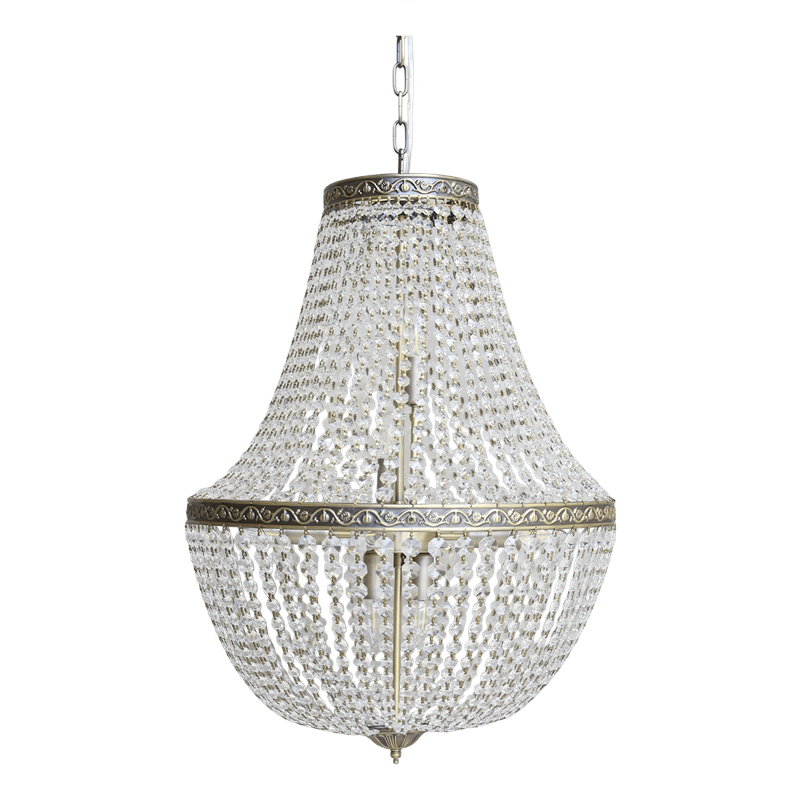 LYSEKRONE Versailles Fransk m. Glassprismer