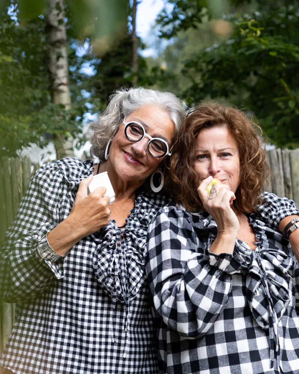 CHECK Bluse Smårutete Sjakkmønster 