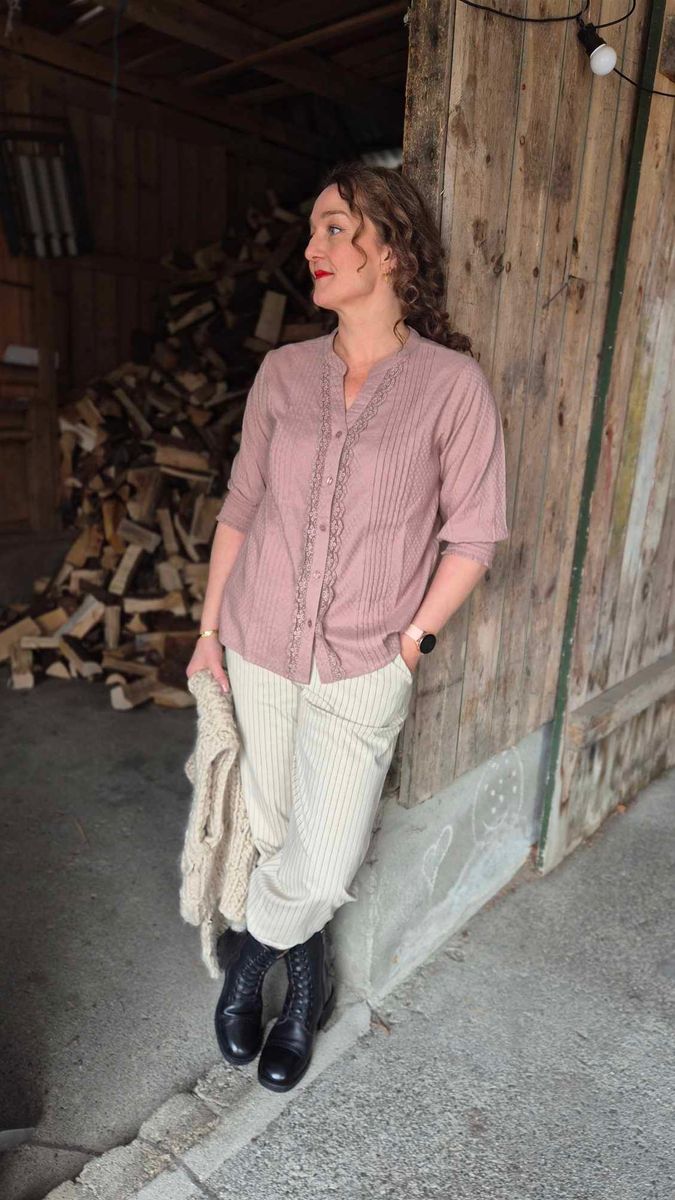 MEXICO Bluse Fawn Brun