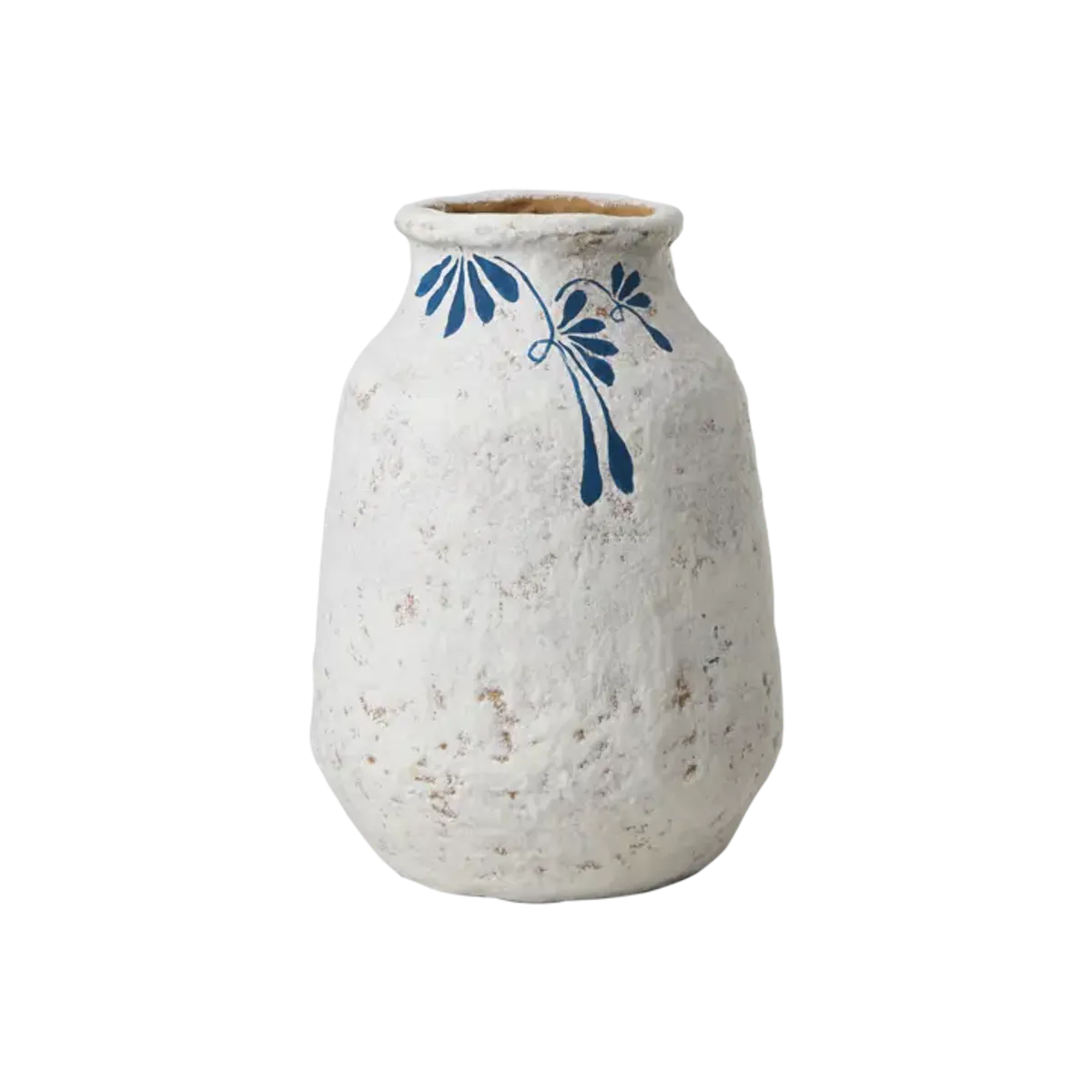 ANGUS Vase Elfenben/Blå