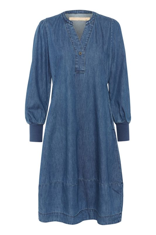 ALLURA Denim Kjole Dark Blue Wash