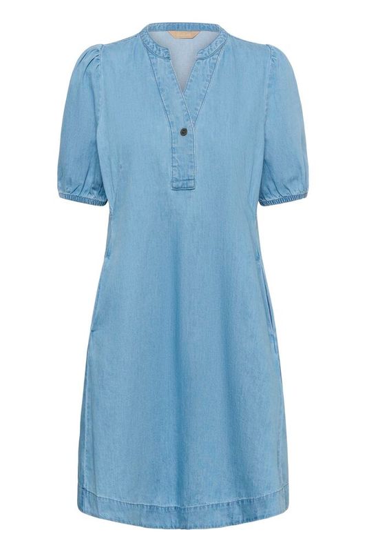 BERTELINE Arpa Kjole Light Blue Wash