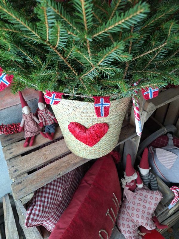 NORSKE Flagg Strikkede 