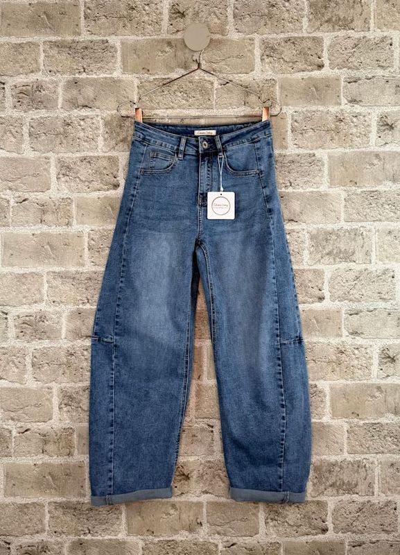 MOWITA Barrel Jeans Light Blue