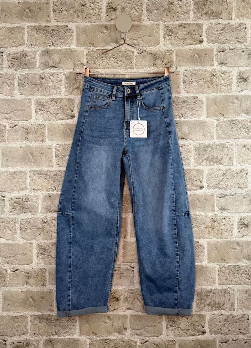 MOWITA Barrel Jeans Light Blue