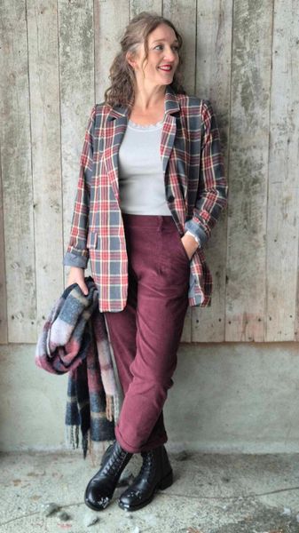 Hovedbilde NELLIE Jakke Rute Wine