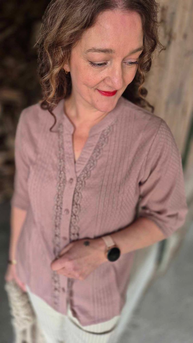 MEXICO Bluse Fawn Brun