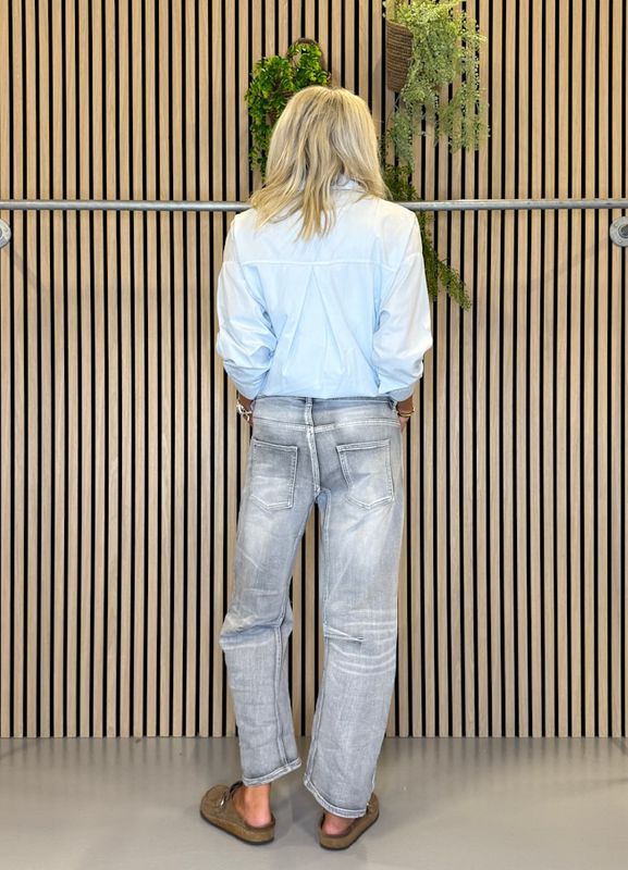 DAFNIE Baggy Jeans Grey Denim