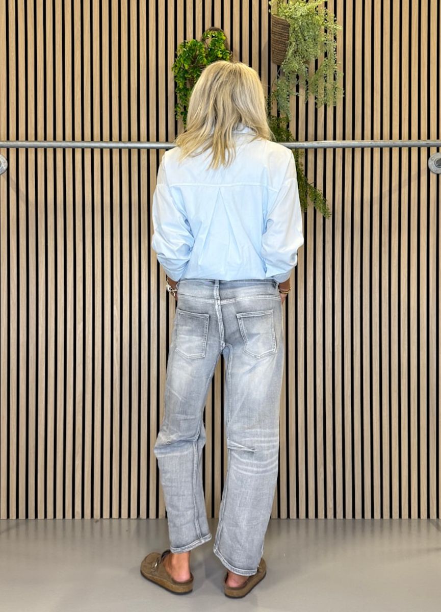 DAFNIE Baggy Jeans Grey Denim