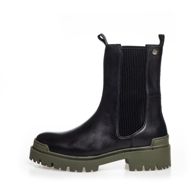 Hovedbilde BOOTS Day Dreaming Black Leather With Army Sole