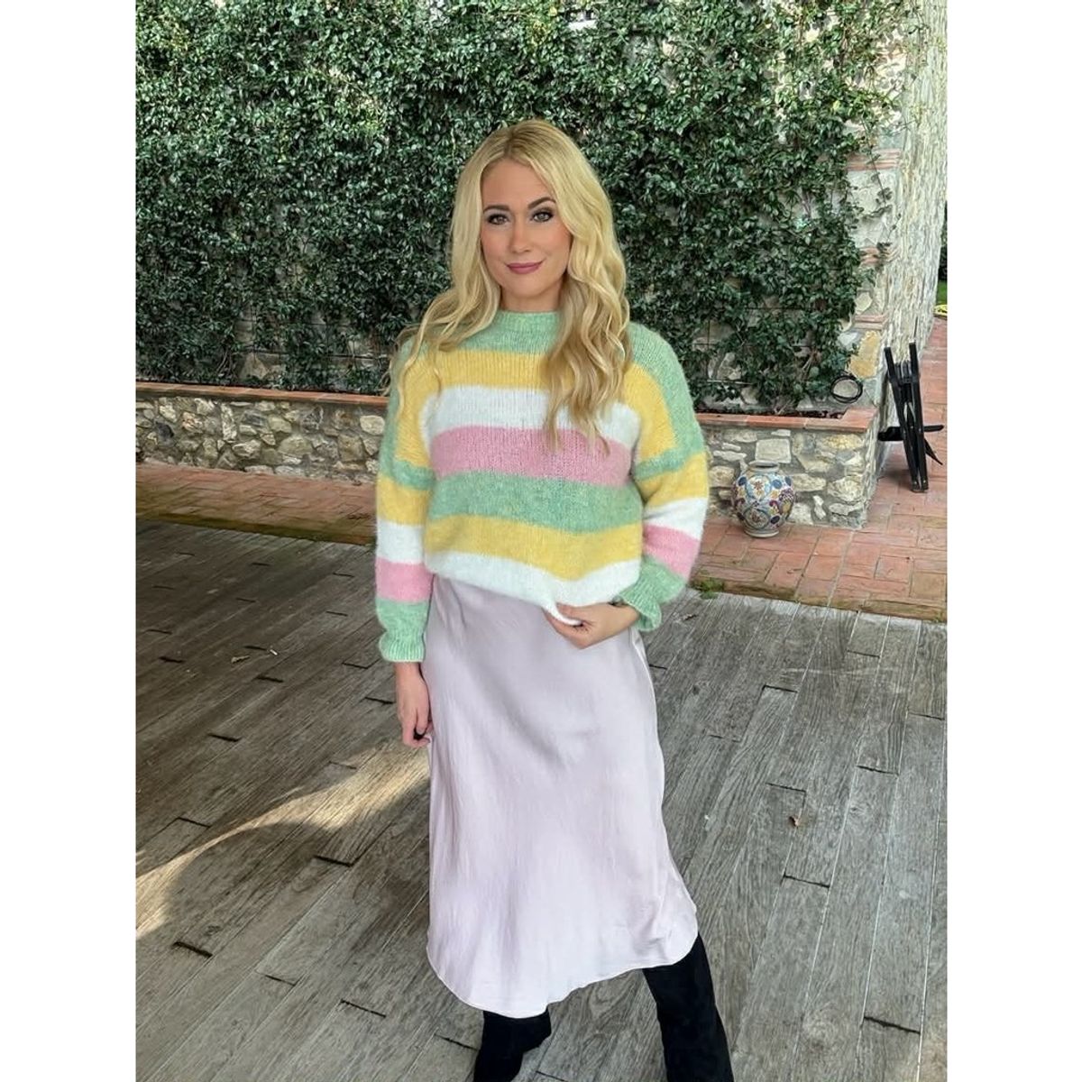 MOLLY Stripete Genser Moonbeam