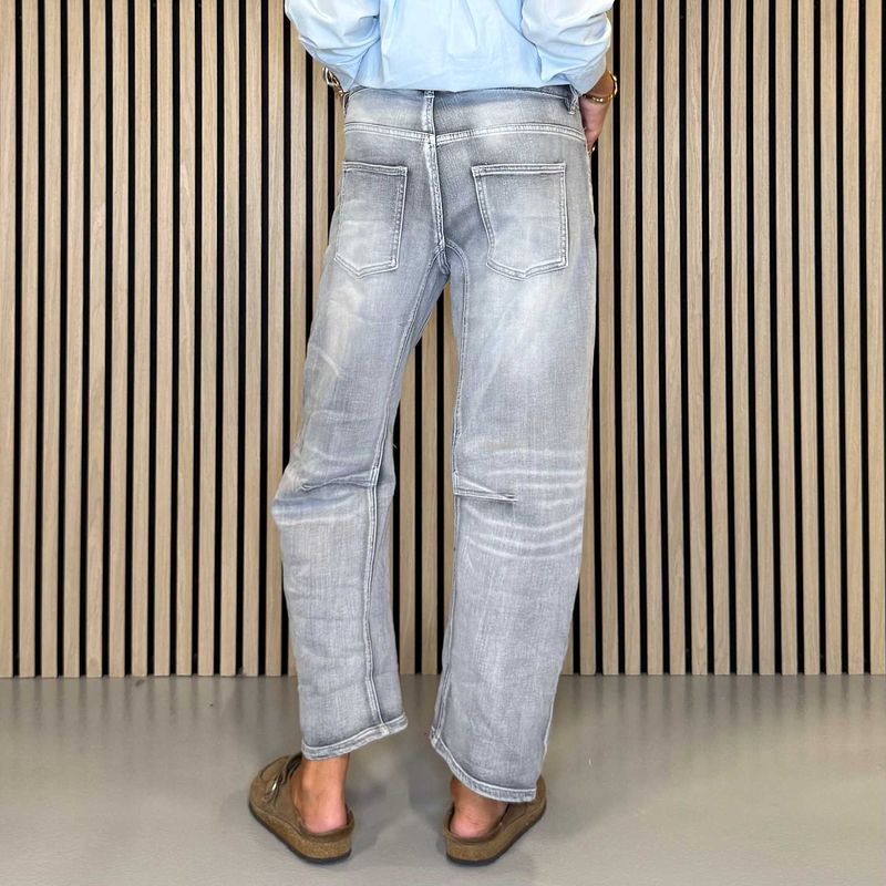 DAFNIE Baggy Jeans Grey Denim