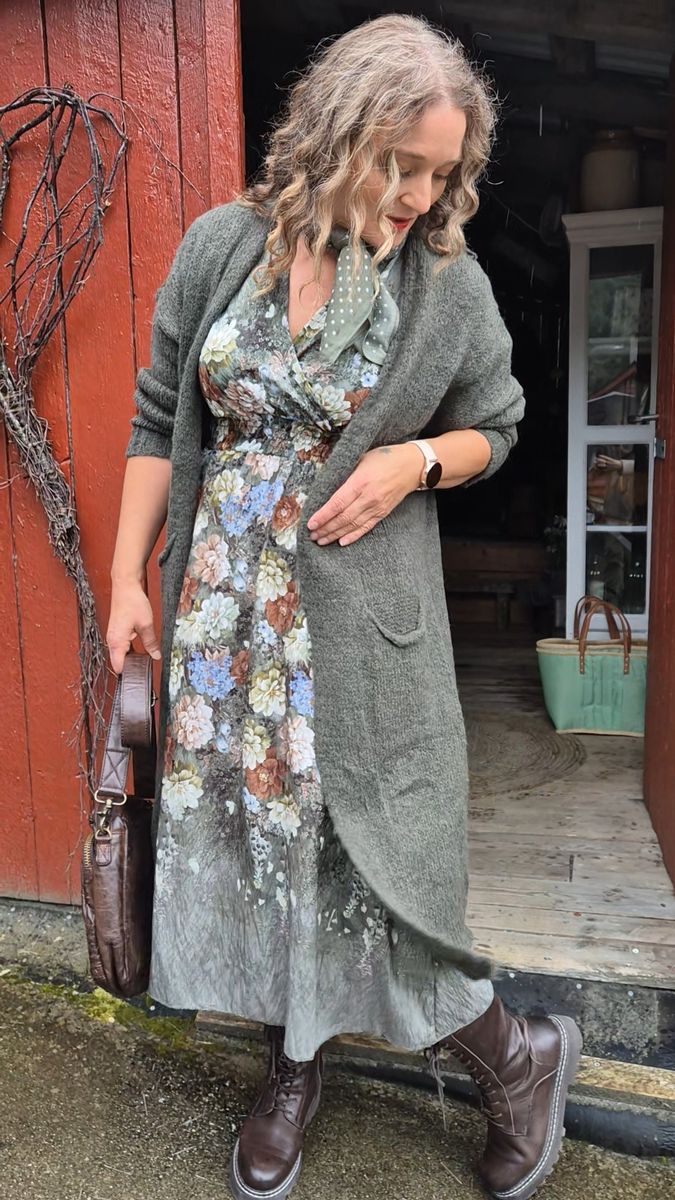 SILJE Strikket Jakke Military
