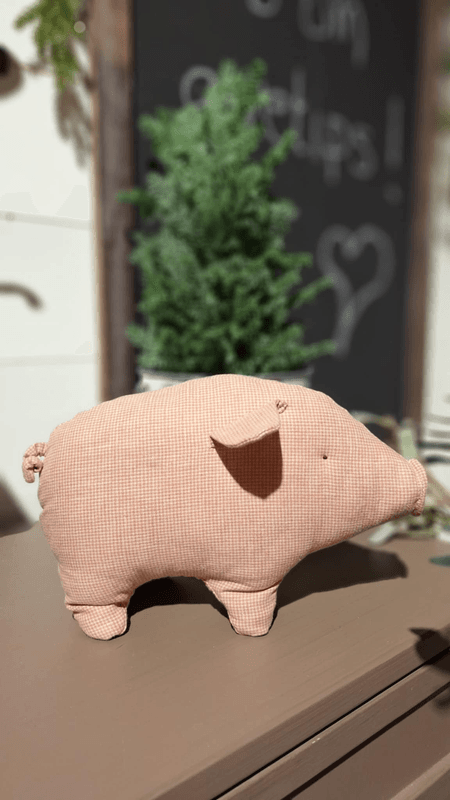 GRIS Rosa Smårutet 
