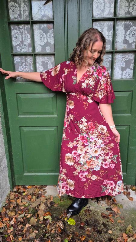 PERNILLE Rose Kjole Bordeaux 