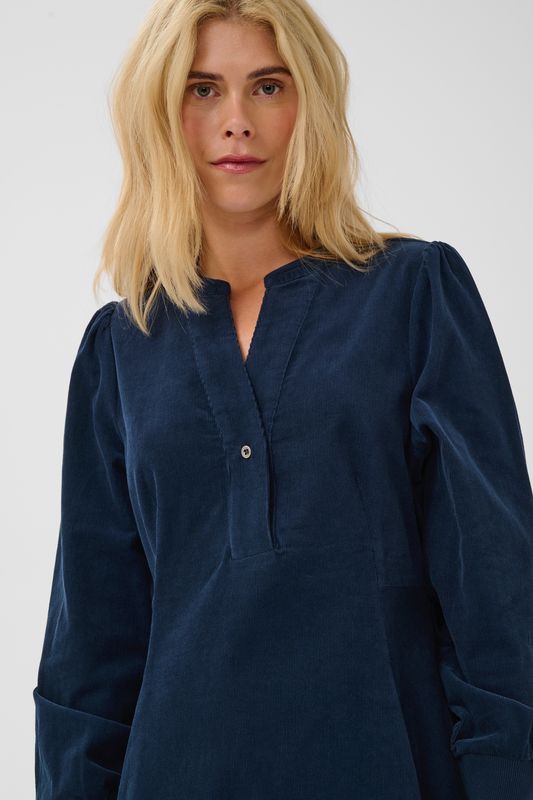 RHAENA Kjole Babycord Navy 