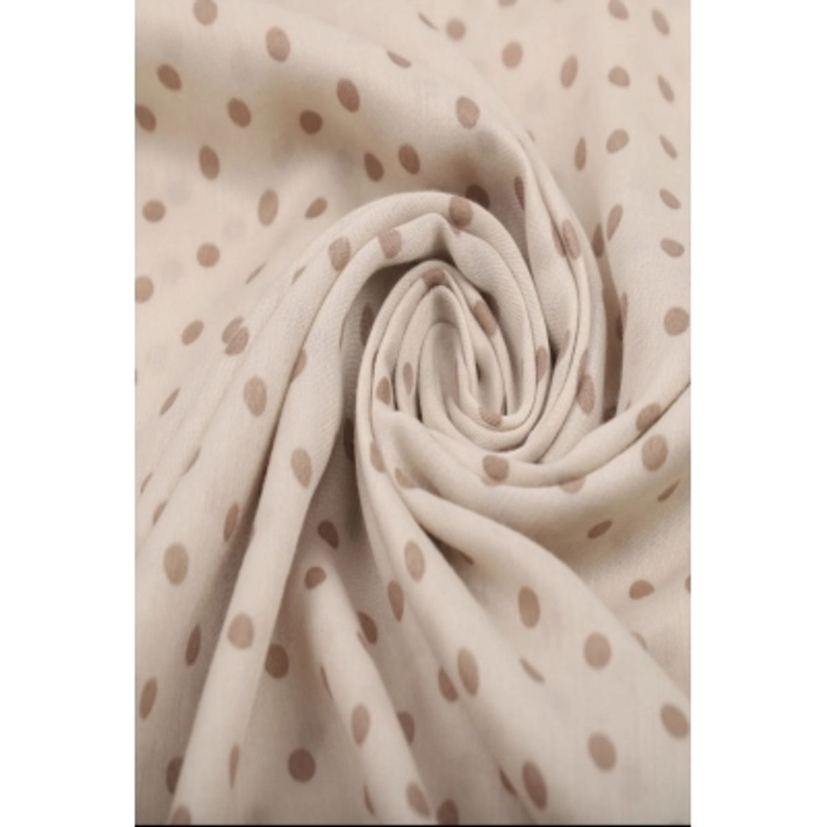 Skjerf 27 Dot Print Beige