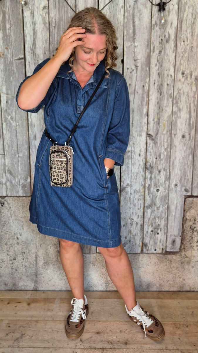 PIN Kjole Dark Blue Wash