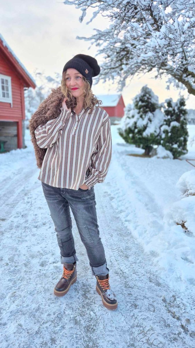 SAGA Fluffy Vest Marron