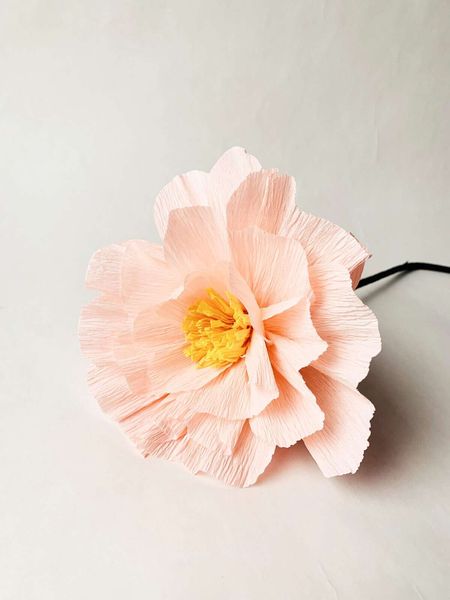 Hovedbilde PAPIRBLOMST På Stilk Rosa 