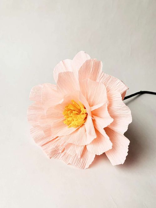 Hovedbilde PAPIRBLOMST På Stilk Rosa 
