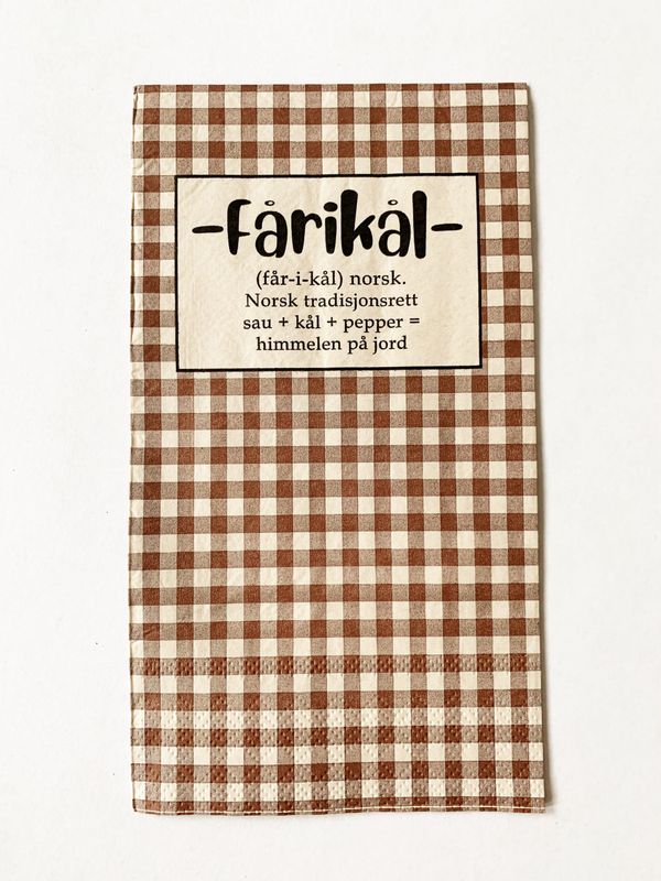 SERVIETT  Fårikål 