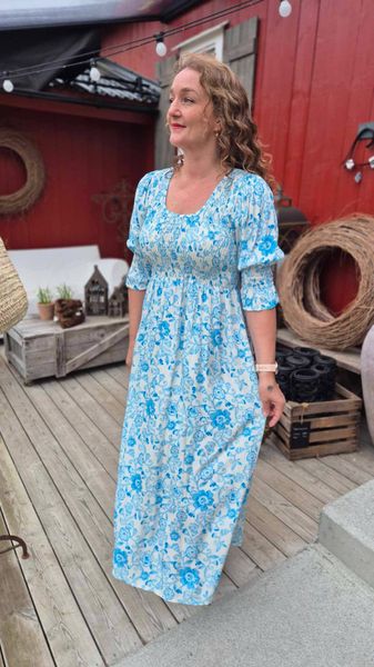 Hovedbilde MARIT Smock Lang Kjole Turkis