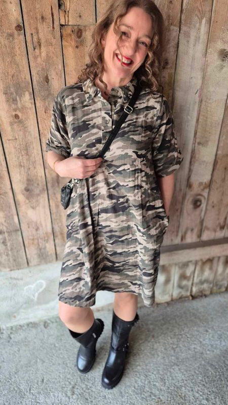 TALA Elina Kort Kjole Camouflage 