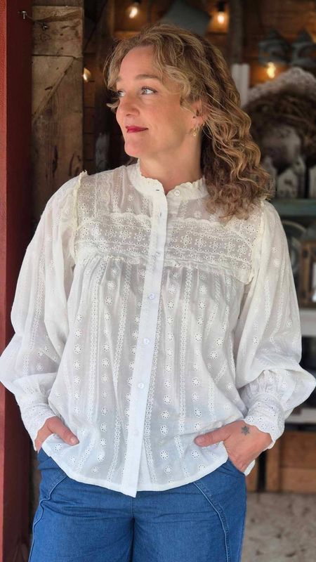 ALISON Bluse Spring Gardenia