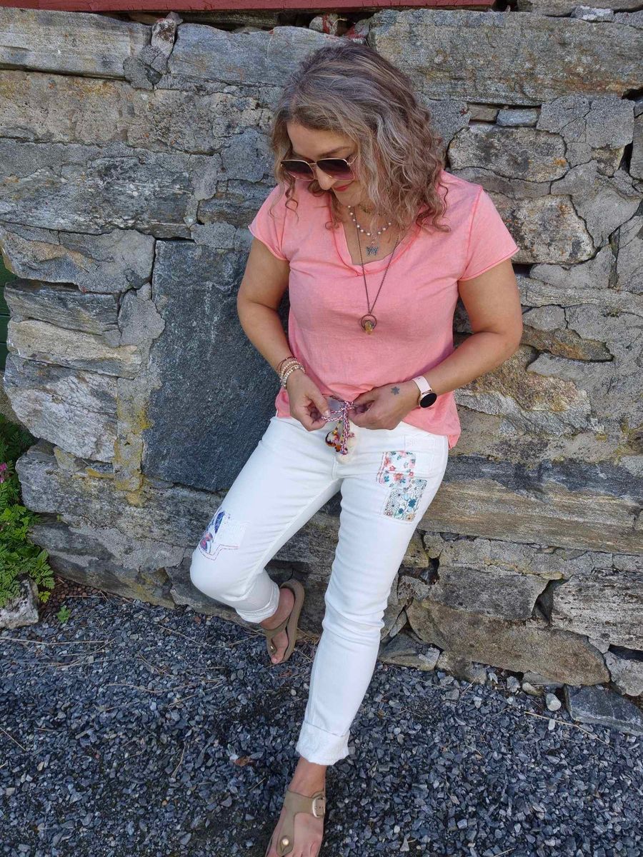 PAPRIKA Jeans Patches Off White