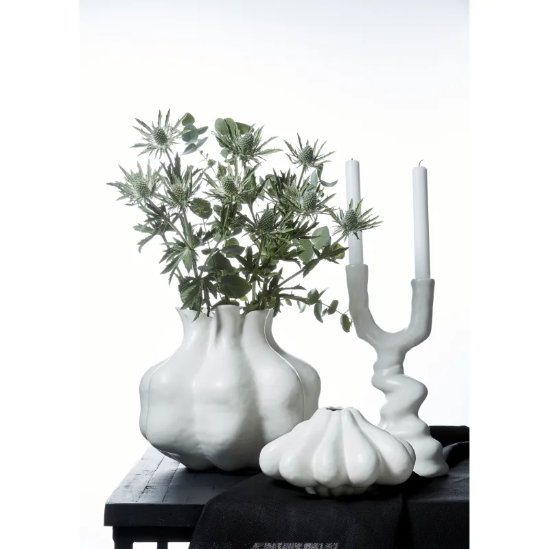 VASE Violet Hvit