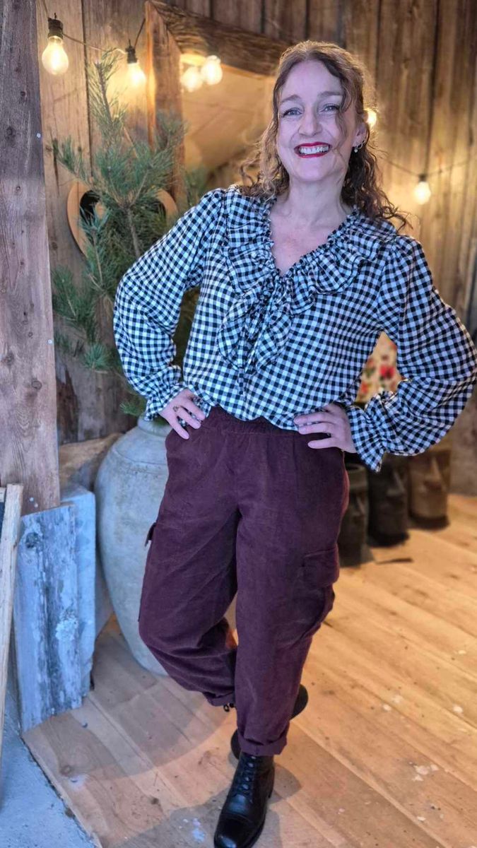 CHECK Bluse Smårutete Sjakkmønster 