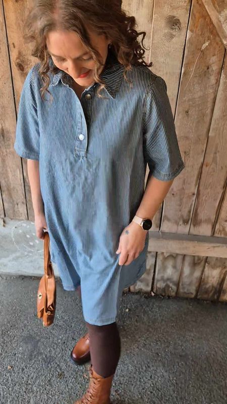 AYNA Kjole Blue/White Stripe