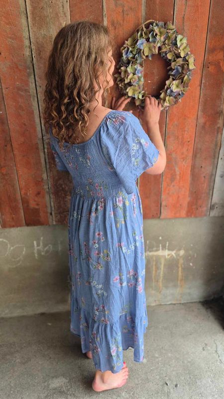 SARA Kjole Rose Jeans Blue