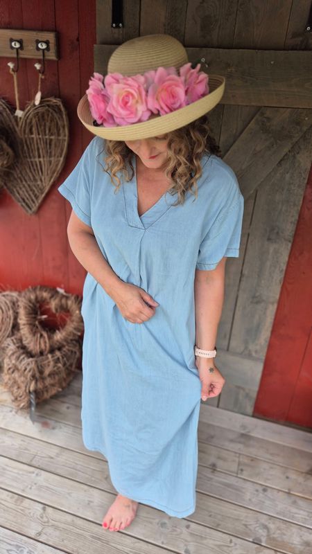 CITHA Aurelia Kjole Light Blue Wash