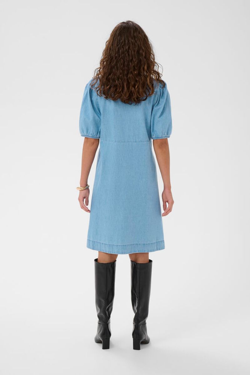 BERTELINE Arpa Kjole Light Blue Wash