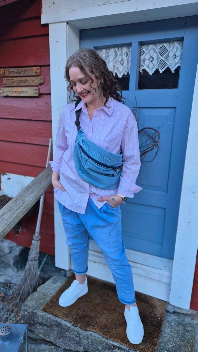 JANI Skjorte Pink Stripe