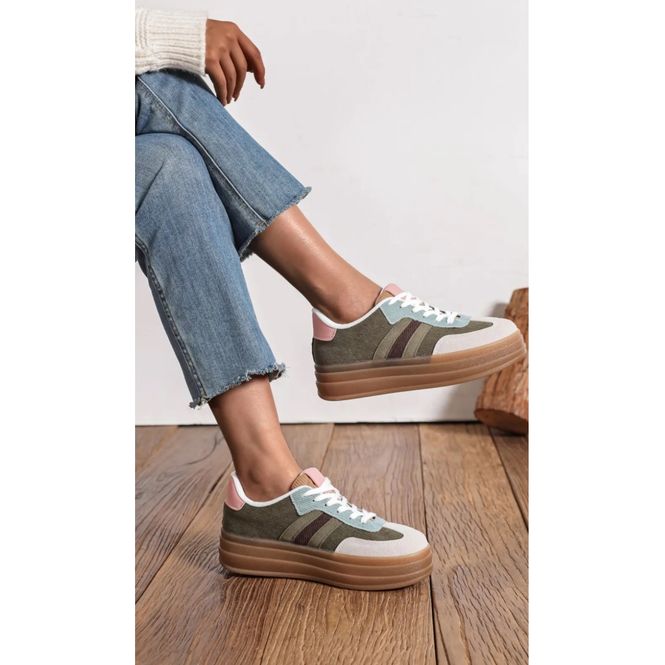 Hovedbilde SNEAKERS Army med Stripe