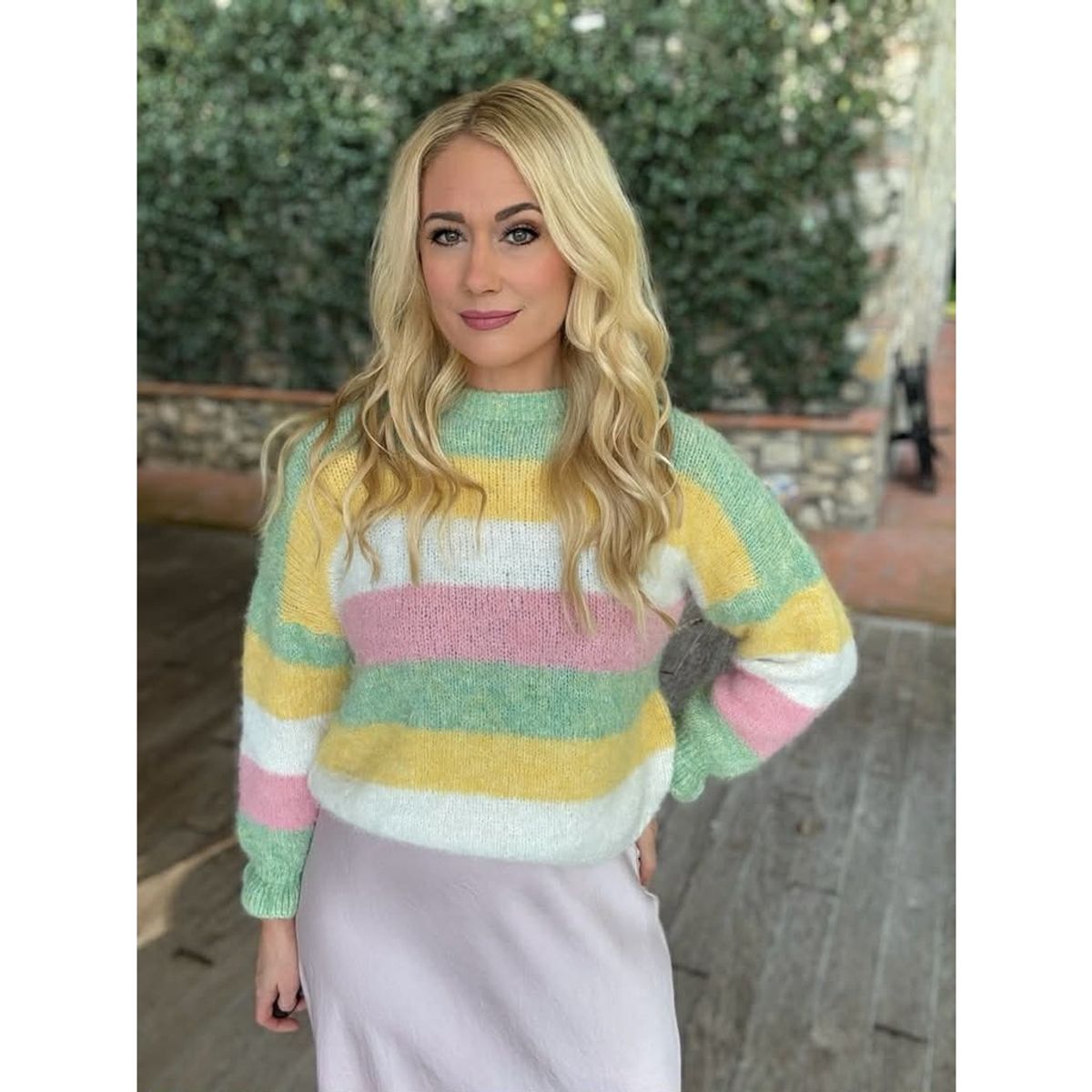 MOLLY Stripete Genser Moonbeam