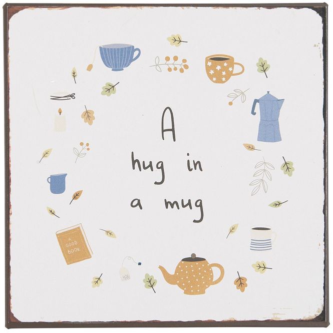 Hovedbilde SKILT Metall A hug in a Mug 