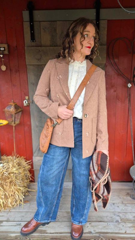 HERNING Blazer Beige/Brown