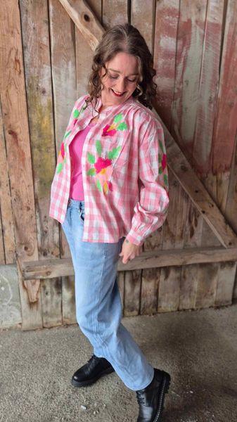 Hovedbilde  BOHEME Checkered Shirt Rosa ...
