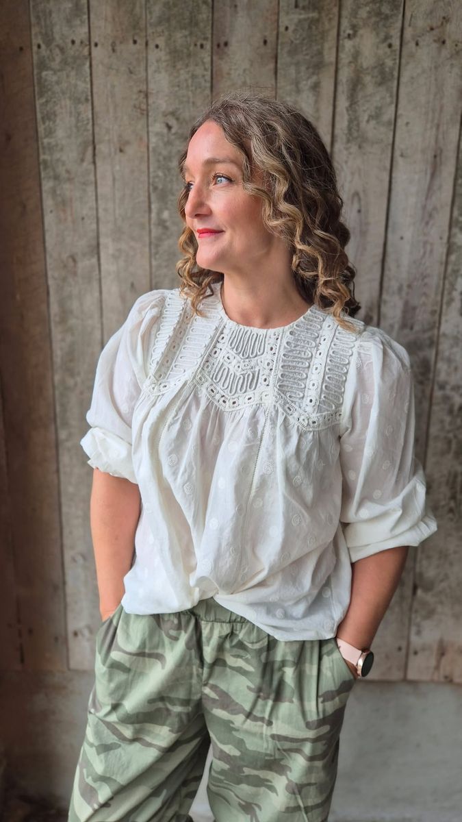 LENA Bluse Spring Gardenia