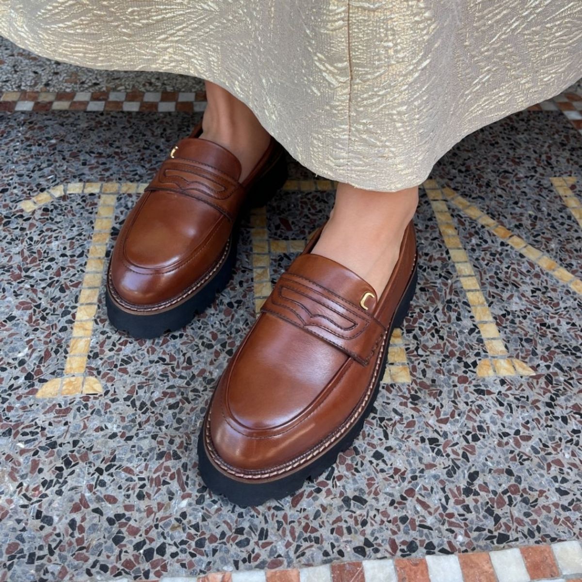LOAFER Walk For Me Cognac
