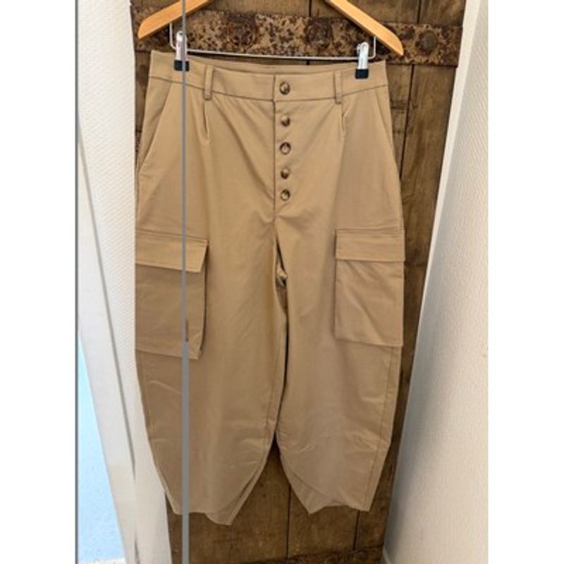 LEOPANTO Bukse Cargo Beige 