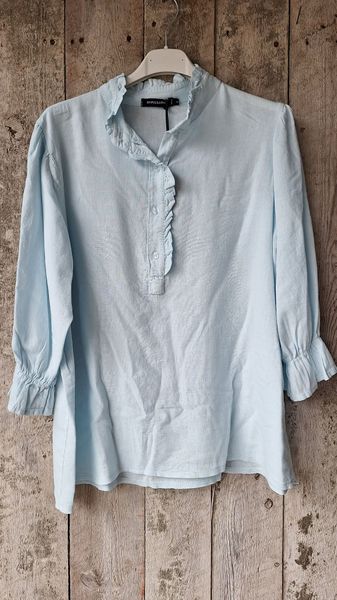 Hovedbilde TINA Linskjorte Isblå